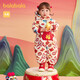 巴拉巴拉兒童寶寶連體衣新生嬰兒衣服羽絨拜年服2025新年春裝209125120201
