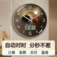 韋柯掛鐘客廳鐘表2025新款萬年歷電子時鐘表掛墻表石英時鐘表 升級款40cm帶日歷-電波自動對時