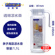 樂美雅玻璃冷水壺扎壺鴨嘴壺玻璃水壺耐熱大容量家用條紋壺八角壺涼水壺 條紋壺1.1L