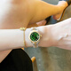 【二手99新】勞力士（ROLEX）女表日志系列69173自動機械腕表18K黃金 精鋼 內(nèi)鉆刻后鉆狗牙 綠盤大鉆-表徑26mm