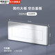 國際電工118型二位三位四位空白面板二合一長方形底盒蓋板白灰金三色 118空白面板【三位】白