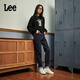 Lee【張凌赫代言】411舒適高腰小直腳不易褪色清水洗女牛仔褲潮流 清水洗 27