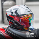 摩雷士s30摩托車(chē)頭盔四分之三半盔男女夏季四季機車(chē)雙鏡片電動(dòng)車(chē) 馬薩MC1（頭盔自帶透明鏡片） L
