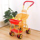 尚嬌酷嬰兒仿藤手推車(chē)藤椅寶寶輕便推車(chē)夏季八輪兒童車(chē)新款通風(fēng)易洗推車(chē) D60加靠枕