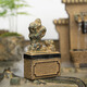 匠心坊微景觀(guān)魚(yú)缸造景裝飾太湖石小橋亭子中國風(fēng)花園盆景裝飾小擺件 0108太湖石