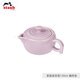琺寶（staub）新中式茶具茶壺茶杯陶瓷家用辦公泡茶壺喝茶杯功夫茶 家庭裝茶壺130ml 藕荷色 1件