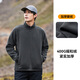 拓路者（Pioneer Camp）戶外抓絨衣男士立領(lǐng)冬季加絨加厚內(nèi)膽搖粒絨外套中老年春裝大碼 碳灰 XL