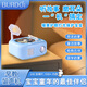 BURDO兒童留聲機(jī)益智早教故事機(jī)兒歌古詩(shī)詞播放器磨耳朵哄睡唱片機(jī)玩具 藍(lán)色(大全套)留聲機(jī)+240片磁卡