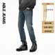 ABLE JEANS【立體修身褲】男士新款顯瘦長(cháng)褲復古牛仔褲瘦腿褲男高級感百搭 水泥黃 31 /32（70-75kg）
