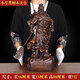 福瀚林實(shí)木雕刻關(guān)公擺件關(guān)二爺財神像鎮宅家居博古架收藏客廳桌面工藝品 小號 黑檀木 關(guān)公