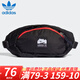 adidas\阿迪達(dá)斯三葉草胸包腰包單肩包斜挎包 新款多功能運動包簡約輕便休閑包 黑色/H22726/30*15.5*8.5cm MISC