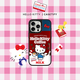 CASETIFY Hello Kitty x CASETiFY 三麗鷗聯(lián)名 咖啡 適用于iPhone16/15/Pro/Max手機殼 鏡面黑框Magsafe iPhone 16 Pro Max