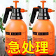 德國進口加厚氣壓式噴水壺澆花灑水壺園藝工具手提式噴霧器消 2L噴壺-橙色