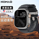 NOMAD適用蘋果Apple Watch Ultra2手表表帶iWatch腕帶S10/9/8鈦合金氟橡膠硅膠運(yùn)動(dòng)防水透氣高級(jí)感戶外 風(fēng)暴黑-鈦合金銀扣【透氣輕盈丨防水耐臟】 49/46/45/44/4