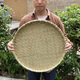 嘉籃鄉(xiāng)簸箕竹編制品竹篩子手工竹匾曬干貨農(nóng)家用畚箕圓簸箕裝飾晾曬筐 頭層竹青53cm 邊高約2.8厘米