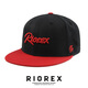 力嘶（RIOREX）平沿帽四季款男女平檐帽休閑百搭潮牌棒球帽刺繡字母遮陽(yáng)防曬帽子 紅色 均碼 均碼（57-60cm）