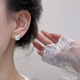 少凡925純銀方糖耳釘女珍珠耳環(huán)2024年新款小香風(fēng)耳飾輕奢感耳扣方糖 方糖珍珠耳環(huán)金色一對