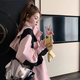 唐努烏沖鋒衣美式登山三合一沖鋒衣女春秋款情侶款可拆卸帽學生外套 粉色【單外套情侶款】 S 【80-95斤】