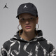 耐克（NIKE）Jordan官方耐克喬丹軟頂弧形帽檐運動(dòng)帽復古純棉刺繡舒適HQ1963 010黑/白 S/M