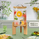 麥歐力（MYONLY） 涼水壺飲料桶帶龍頭冷水壺大容量家用玻璃耐高溫儲水桶可樂(lè )桶 3.5升不銹鋼龍頭架子