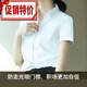 花花公子（PLAYBOY）免燙抗皺白色襯衫女職業(yè)正裝長袖時尚2025早春襯衣前臺接待工作服 2024新i款品白色短.袖 2024新i款品XL (建議111-120斤)