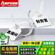 安普康（AMPCOM） 網(wǎng)線(xiàn)標簽扎帶電話(huà)線(xiàn)標簽牌尼龍扎帶自鎖式線(xiàn)纜標識標牌記號捆綁帶扣束帶捆線(xiàn)理線(xiàn)器 環(huán)保自鎖尼龍標牌扎帶 白色 100個(gè)/袋