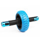 雙逸龍 超大靜音軸承健腹輪腹肌輪腹部健身器材家用運動健身減腹鍛煉 標準 風(fēng)火獨輪 藍色