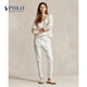 Polo Ralph Lauren 拉夫勞倫 女裝 經(jīng)典款修身版斜紋布卡其長(zhǎng)褲RL25307 100-白色 S (4)