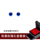 timebetter深寶藍(lán)銀耳釘女小眾設(shè)計(jì)感高級(jí)感耳環(huán)明艷華麗輕奢首飾生日禮物 套1/銀耳釘+玫瑰禮盒 925銀材質(zhì)