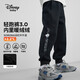 迪士尼（DISNEY）童裝兒童男童針織加絨長(zhǎng)褲保暖抗靜電運(yùn)動(dòng)褲子25春DB431ME06黑150