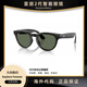 雷朋（Ray.Ban）現(xiàn)貨-雷朋meta2代AI藍(lán)牙智能眼鏡Raybanmeta拍照錄像墨鏡節(jié)日送禮 HEADLINER亮黑框+墨綠 偏光鏡片 M碼 海外代購(gòu)，不退不換