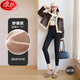 浪莎鯊魚(yú)褲女秋冬加絨加厚收腹提臀褲2025新款排扣緊身春秋瑜伽打底褲 【舒暖款】雅丹黑奧利絨 0-15° L (120) 建議105-120斤