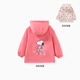 史努比（SNOOPY）兒童雙面穿風(fēng)衣春秋新款女童男童外套小學(xué)生戶外寶寶童裝 粉色 130