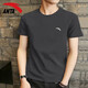 安踏短袖t恤上男裝上衣2025春夏季透氣輕便薄款運動(dòng)休閑健身衣半袖男 -9男裝灰 XL /180