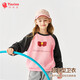 纖絲鳥(niǎo)（TINSINO）兒童衛(wèi)衣春季男女童衛(wèi)衣潮流時(shí)尚中大童百搭上衣童裝 灰色蝴蝶結(jié)