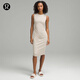 lululemon丨Shirred Nulu? 女士腰部收褶中長背心裙 LW1EYTS 莫哈韋黃 XXS /2
