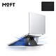 moft筆記本電腦支架桌面增高通風(fēng)散熱架MacBookPro便攜式支架粘貼式可折疊雙角度切換立式桌面架 MS006騎士黑【適用蘋(píng)果機型】
