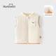 歡喜小熊 寶寶馬甲新生兒春秋夾棉背心衣服嬰兒衣服秋季新款開(kāi)衫保暖上衣 淺奶杏色 90 (建議18-24個(gè)月.身高80-90cm)