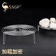 SSGP蒸架304不銹鋼家用隔水蒸菜架子高腳蒸籠架電飯煲高壓鍋蒸鍋蒸格 304蒸架直徑23.5高（5線(xiàn)圈） 5.3cm