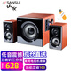 山水（SANSUI） 60B藍牙音箱家庭2.1音響木質(zhì)箱體6.5吋重低音炮三分頻五喇叭HIFI發(fā)燒家用電視套裝電腦音響60A 黃花梨木紋藍牙版+煲機U盤