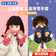 森用兒童滑雪手套冬季保暖加絨加厚棉男女童寶寶小孩防水防滑玩雪冬天 粉色（兒童玩雪手套） M（2-12歲） 1雙