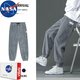 NASA RHUDE春季男裝潮流束腳褲燈芯絨休閑褲男生九分褲男潮牌男士工裝褲寬松 1931灰色 XL (推薦體重120-135斤)