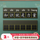 AUCS軟黑板磁性貼田字格黑板貼拼音英語生字格教學墻貼寫字兒童小學生磁力貼 拼音+田字格款（2條裝）