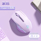 劍圣一族無線鼠標藍牙充電靜音type-c接口多功能按鍵男女生電競游移動鼠標戲適用筆記本臺式電腦平板 M800 升級版7鍵-單模-2400DPI-薰衣紫