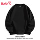 班尼路（Baleno）寬松圓領(lǐng)衛(wèi)衣男早秋潮流oversize大碼上衣男士休閑百搭純色外套