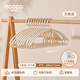 ecoco意可可衣架家用掛衣服學(xué)生宿舍撐子防滑無(wú)痕防肩角晾衣?lián)味喙δ苁占{神器 無(wú)痕款【成人款-10個(gè)裝】卡其色