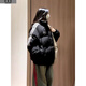 詩丹蕊學(xué)生羽棉襖絨服女棉服外套美式冬季新款寬松立領(lǐng)面包棉衣加厚保暖 黑色 均碼【可備注碼數(shù)】