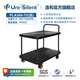連和uni-silent拉貨雙層小推車倉儲工具車超靜手推車?yán)涇囯p層平板車 PLA高端超靜300kg 雙層單扶
