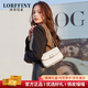 LORFFINY輕奢品牌包包女包2025新款時尚百搭貓咪包單肩包斜挎小包七夕禮物 米白 品牌精美禮盒裝