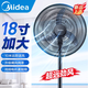 美的（Midea）工業(yè)電風(fēng)扇立式大風(fēng)扇強力辦公室風(fēng)扇落地大風(fēng)大功率工廠(chǎng)車(chē)間商用牛角扇 黑色23C